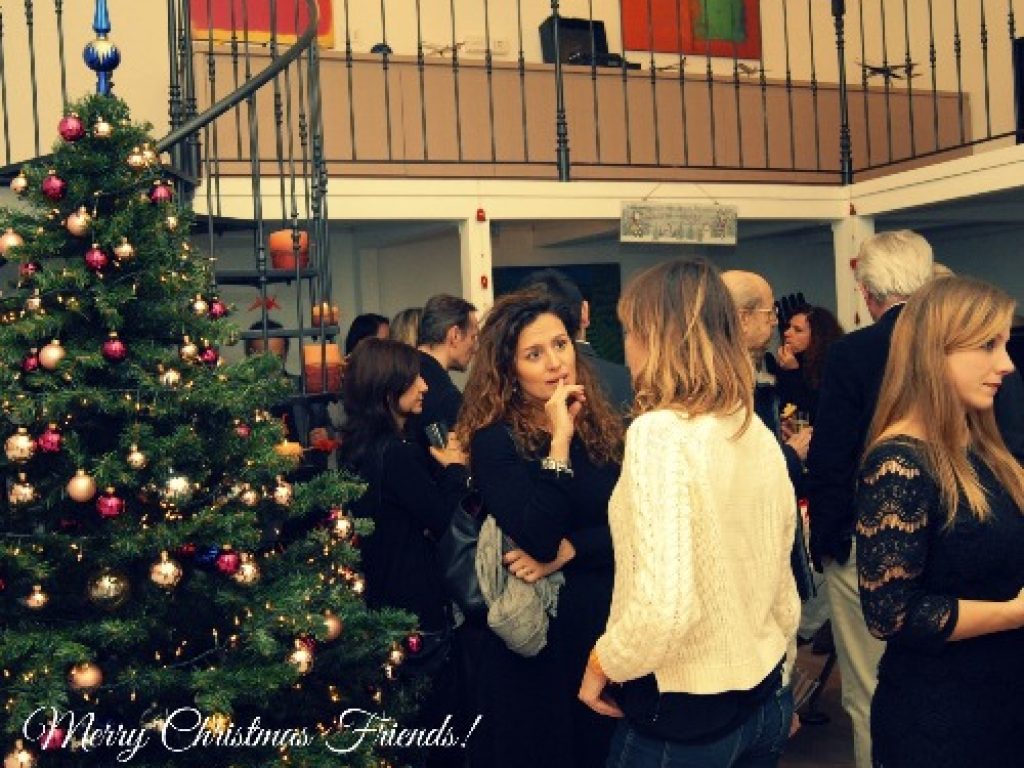 office lobby- xmas party